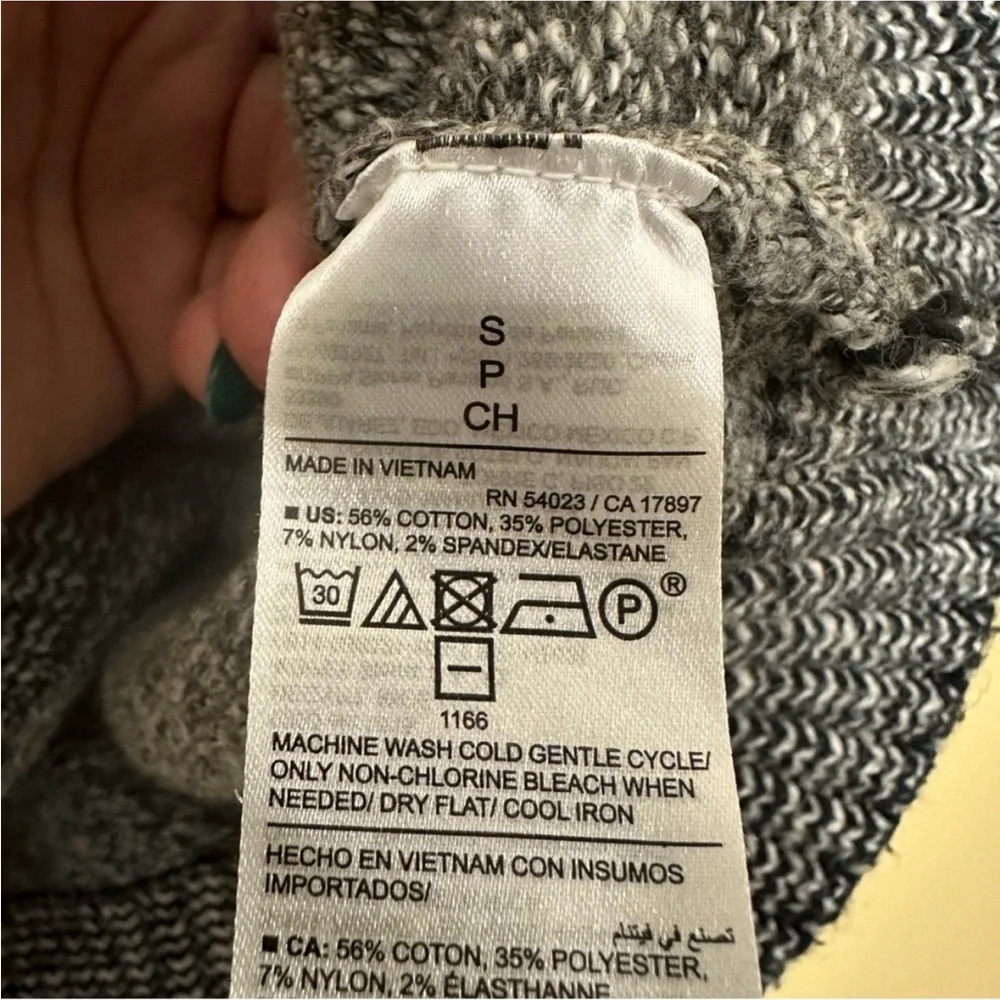 Old Navy Fair Isle Nordic Mock Neck Sweater Women S Gray - Picture 6 of 7